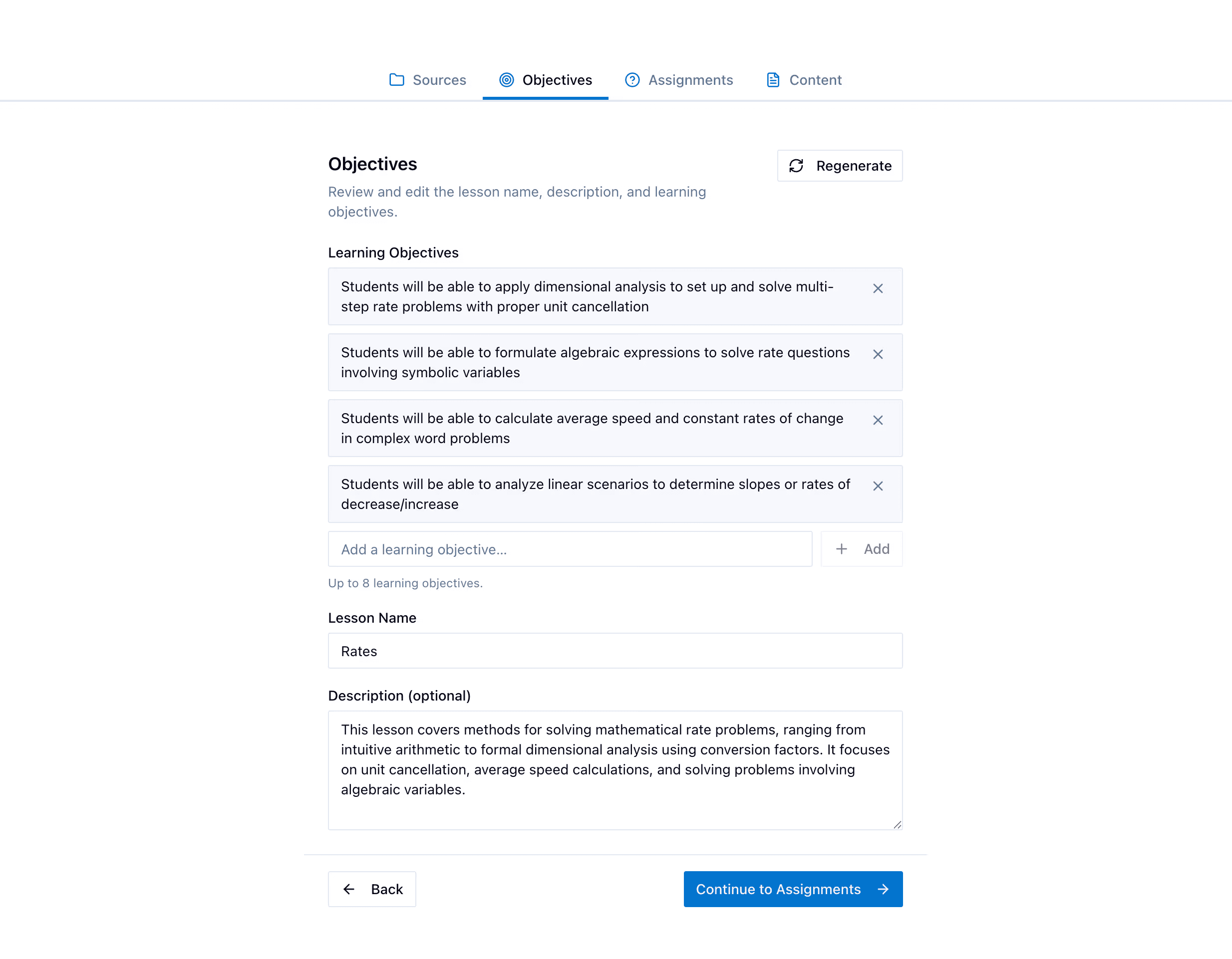 A teacher planning curriculum objectives